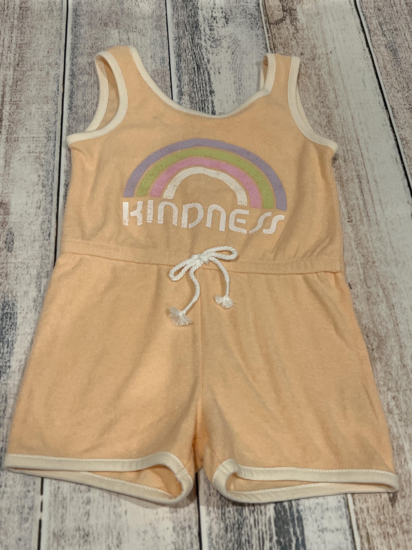 Grayson mini Girls Peach Romper Size: 4T Peach