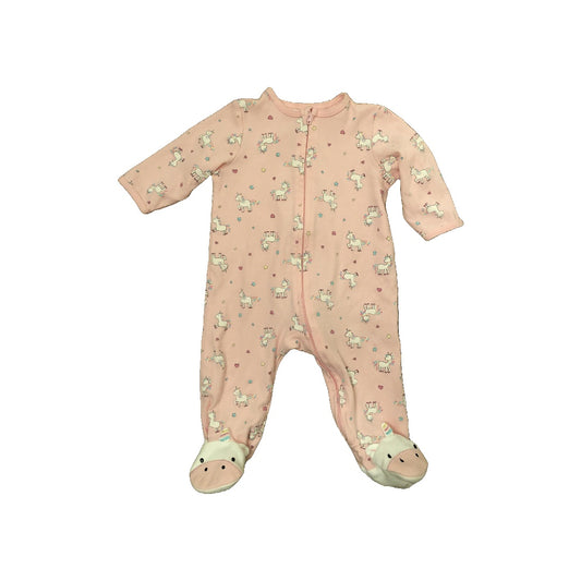 Little Me Girls pink | animals Pajamas Size: 6 months pink | animals