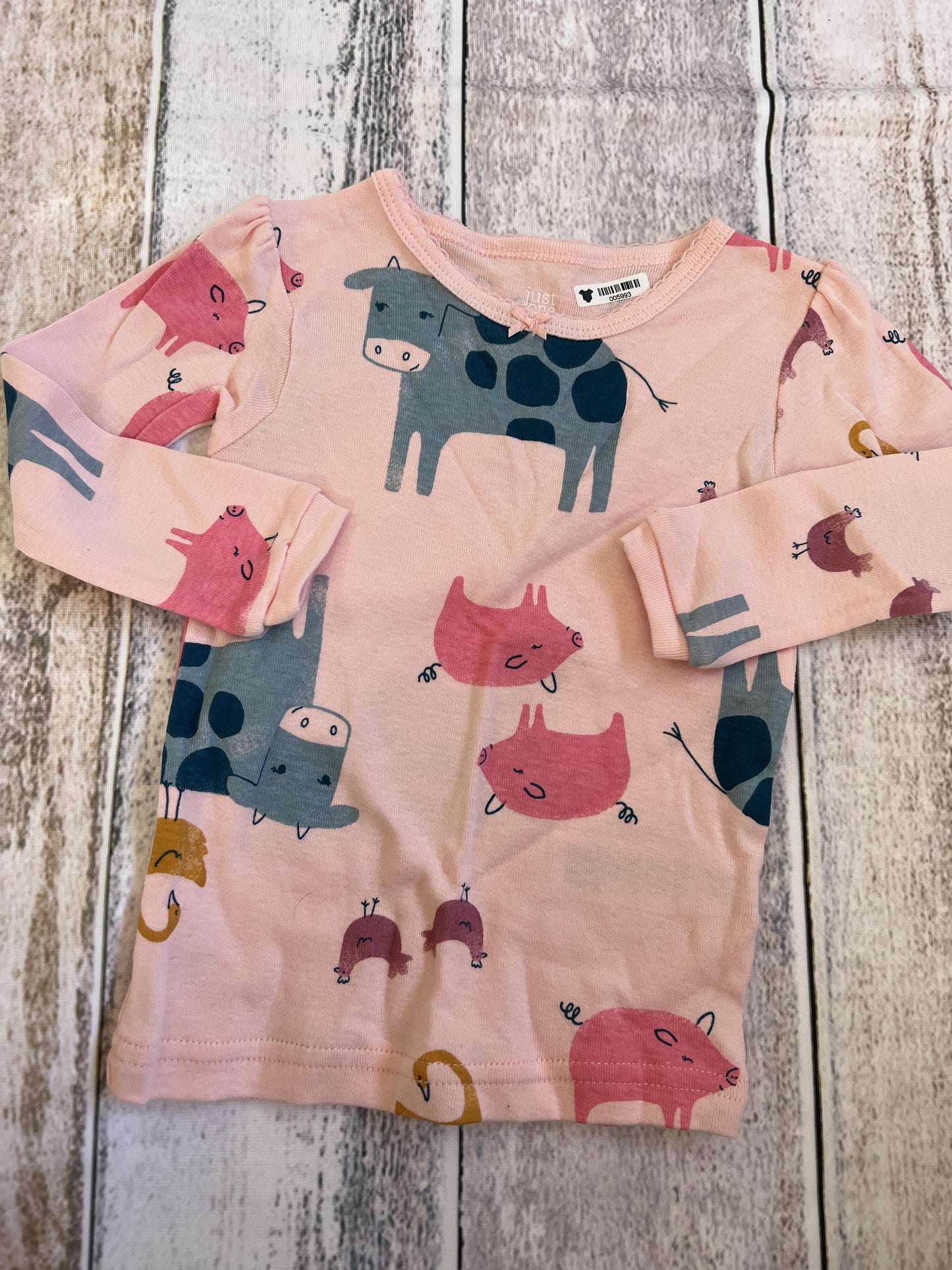 Just Born Girls pink | animals Pajamas Size: 12M pink | animals