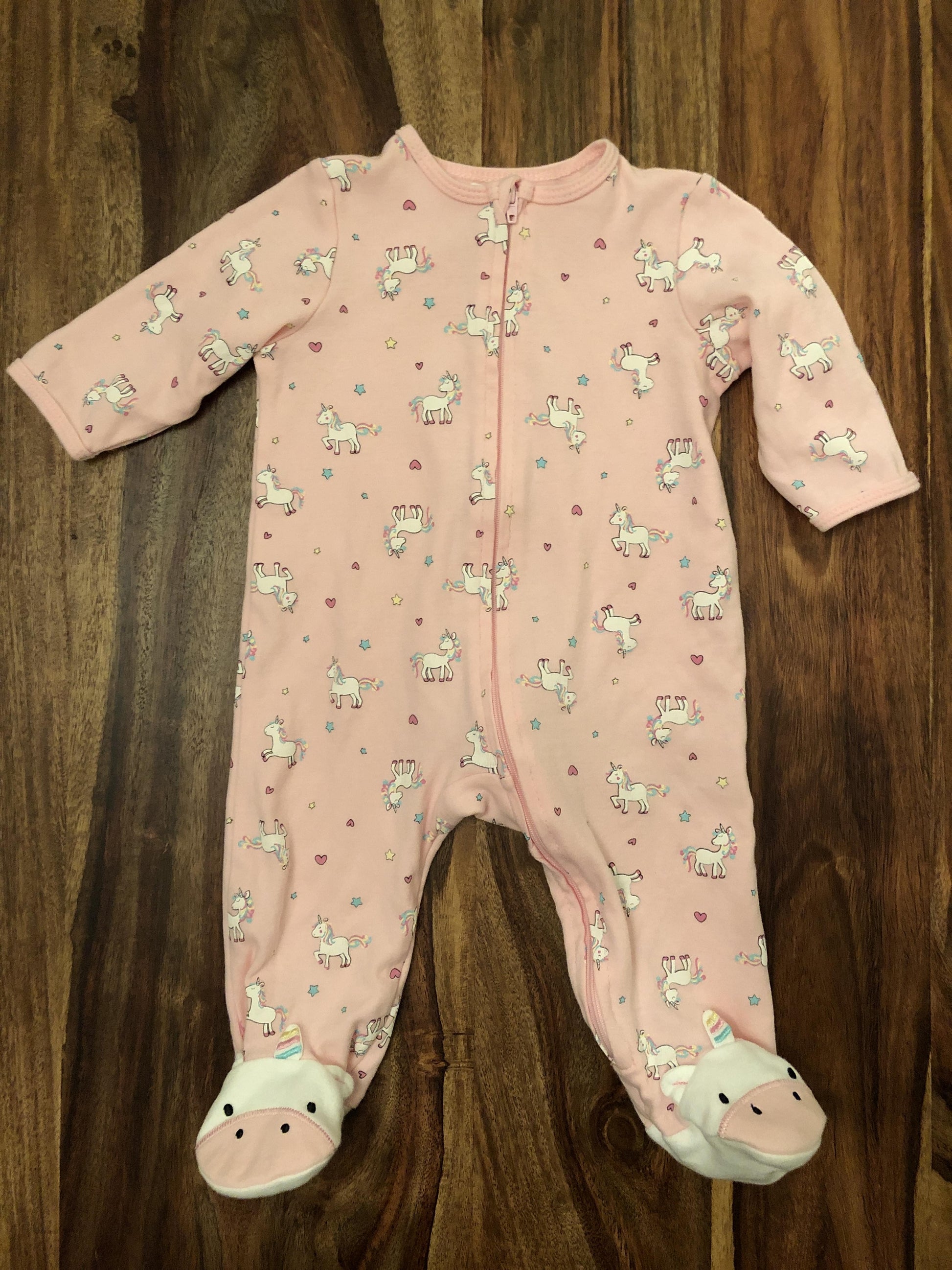 Little Me Girls pink | animals Pajamas Size: 6 months pink | animals