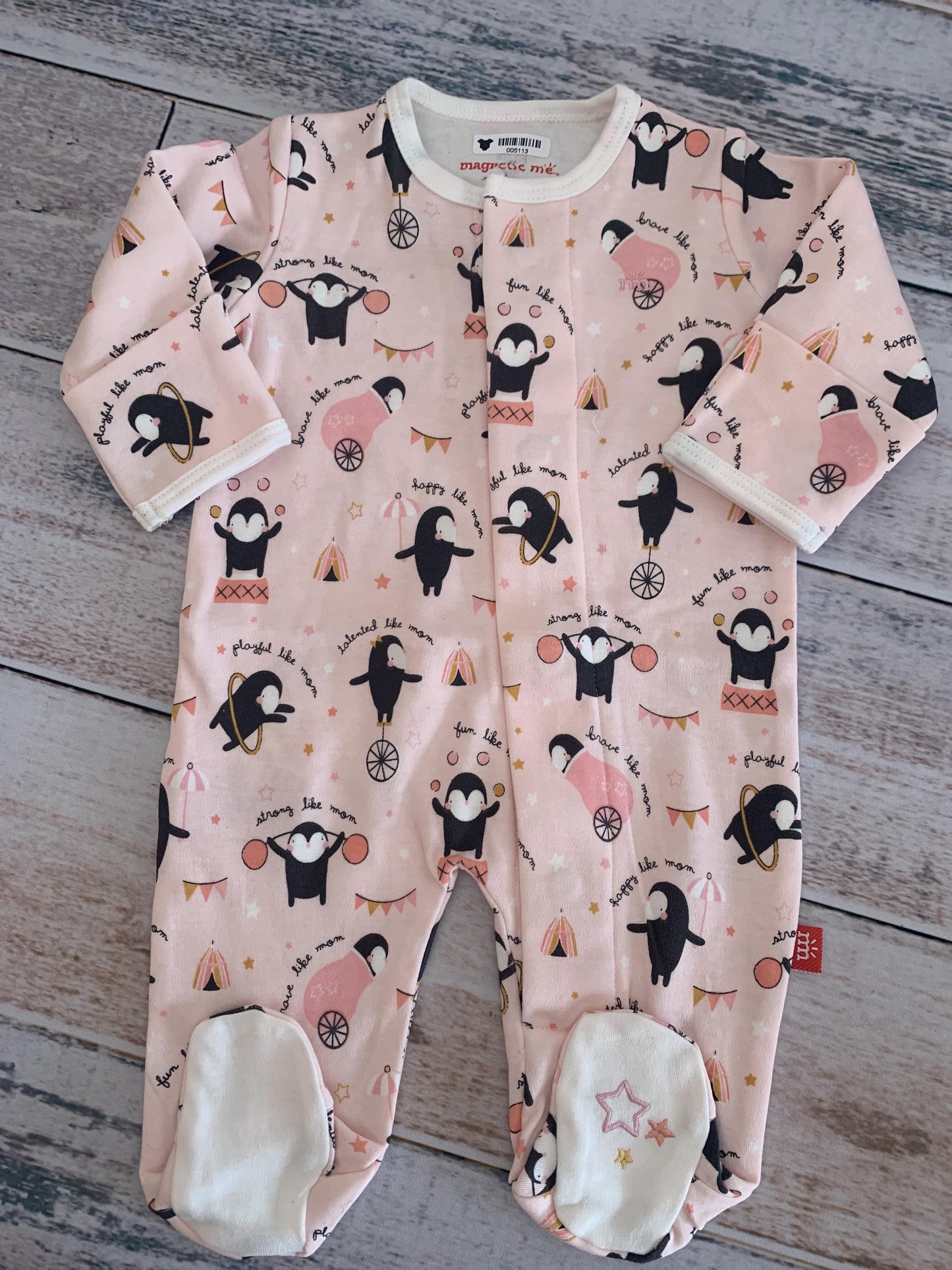 Magnetic Me Girls pink | animals Pajamas Size: Newborn pink | animals
