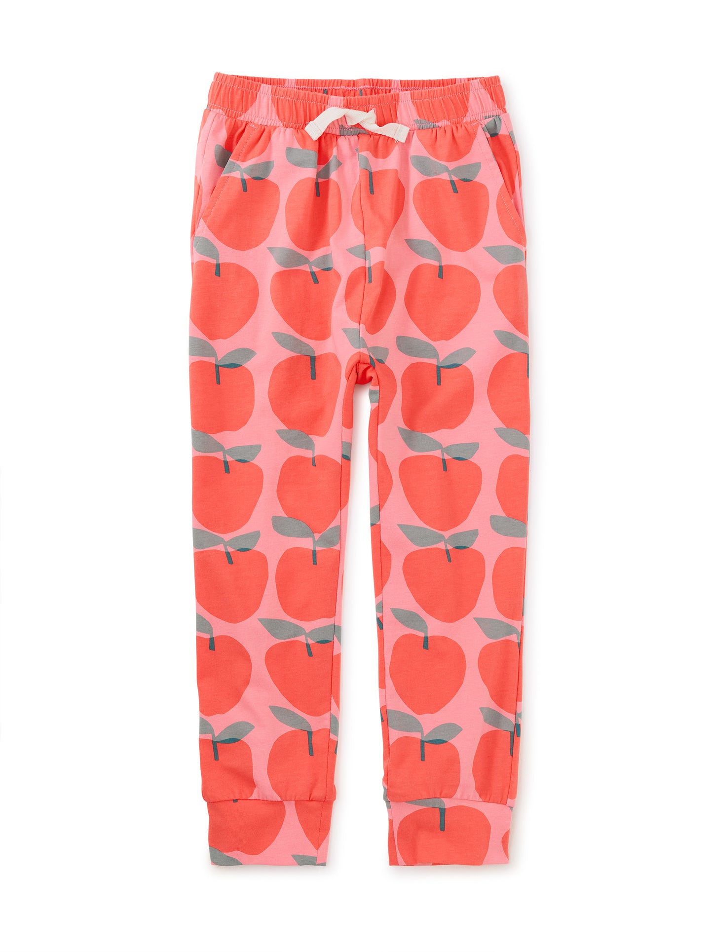 Tea Collection Girls Pink Apples Casual Pants Size: 12 Years Pink Apples