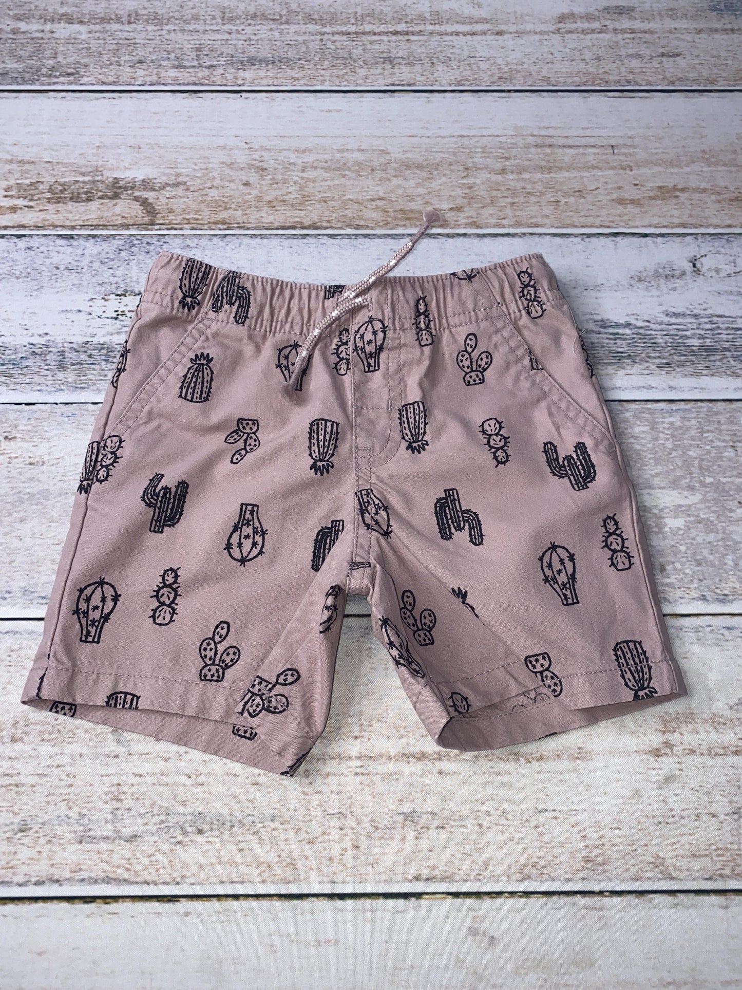 Cat & Jack Boys pink | Black | Cactus Shorts Size: 18 months pink | Black | Cactus