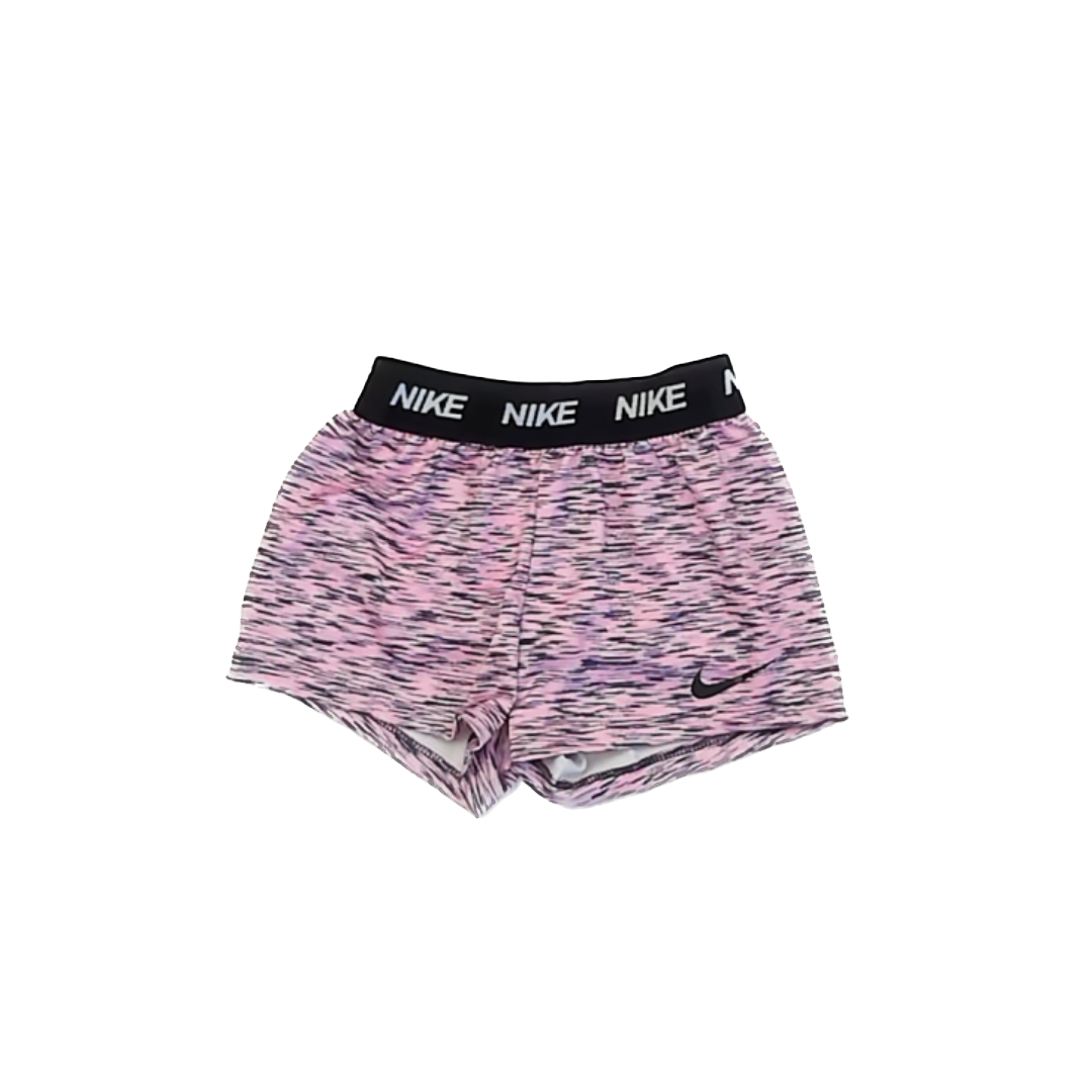 Nike Girls Pink | Black Athletic Shorts Size: 18 Months Pink | Black