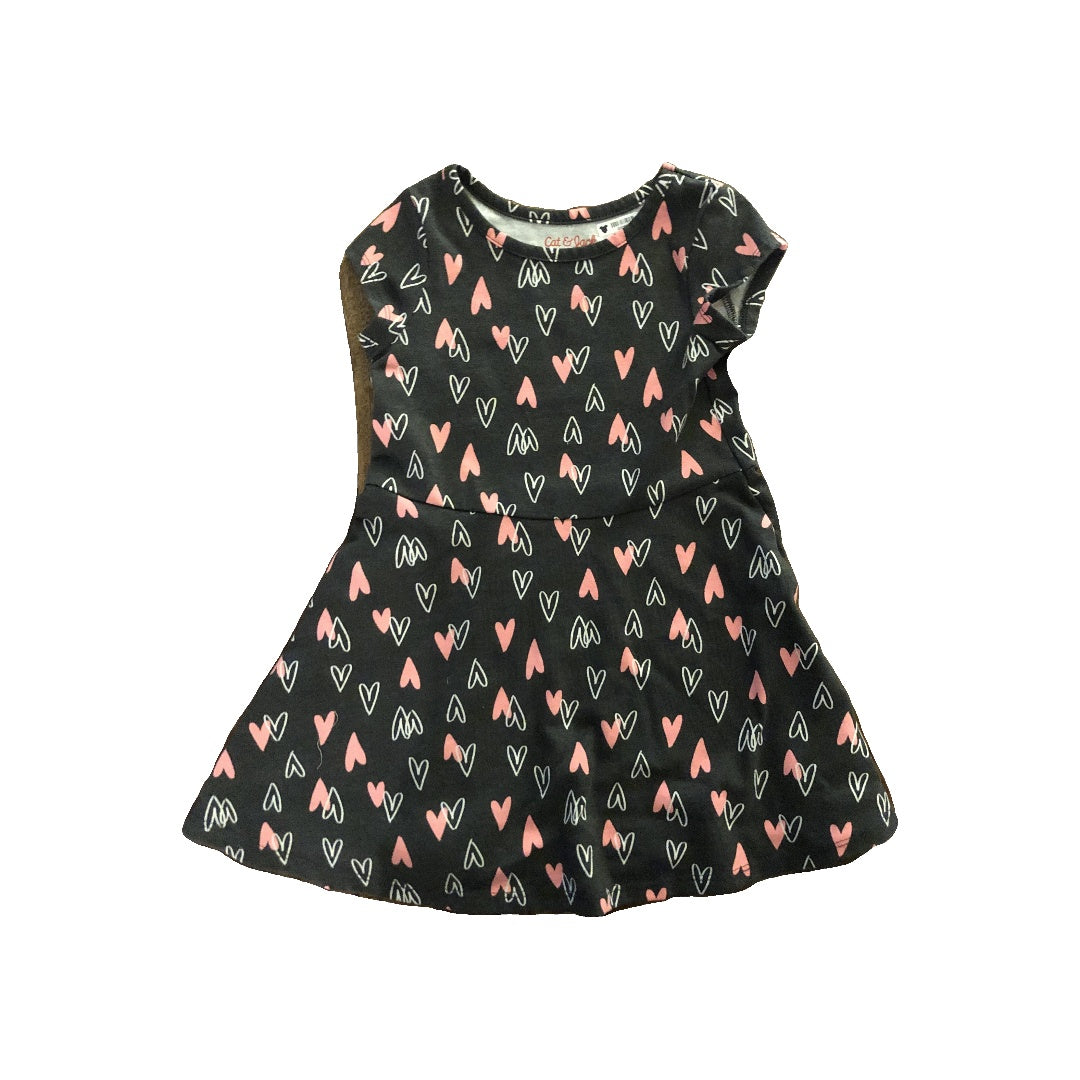 Cat & Jack Girls pink | Black Dress Size: 3T pink | Black