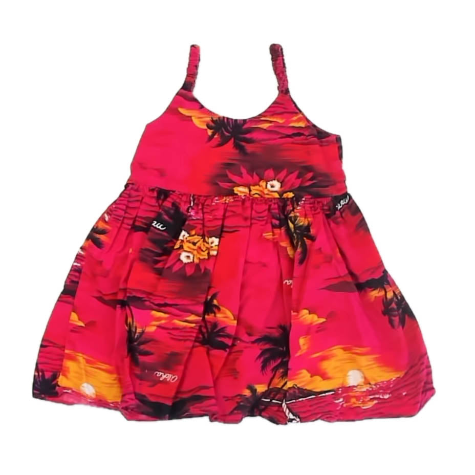 Aloha Moi Girls Pink | Black Dress Size: 18-24 Months Pink | Black