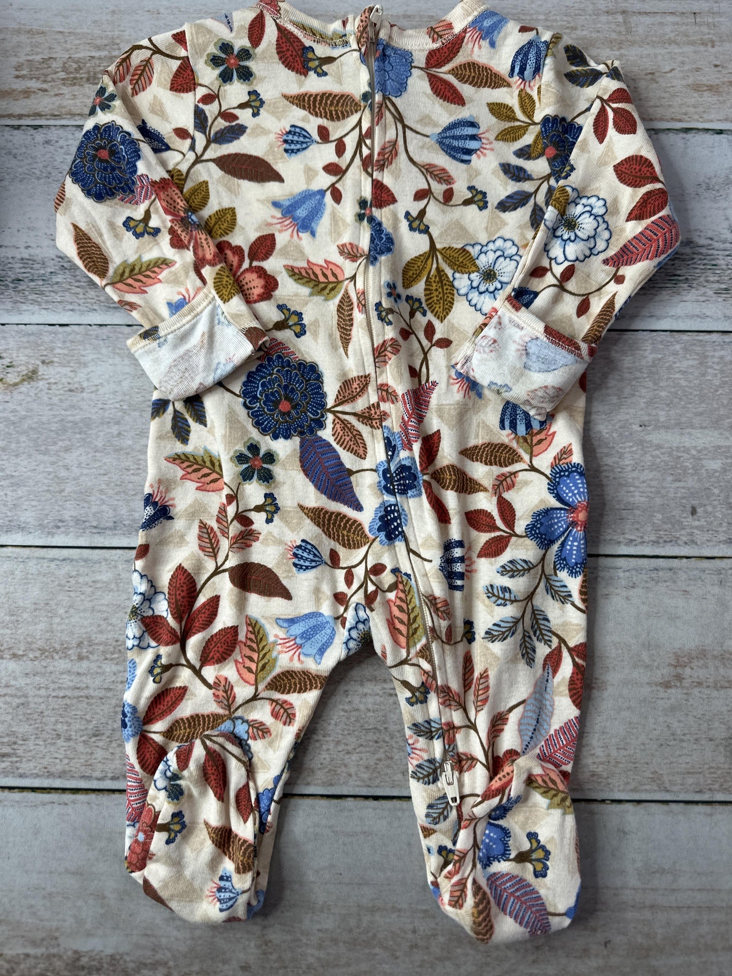 Old Navy Girls pink | Blue | Brown | plants Pajamas Size: 3-6 months pink | Blue | Brown | plants