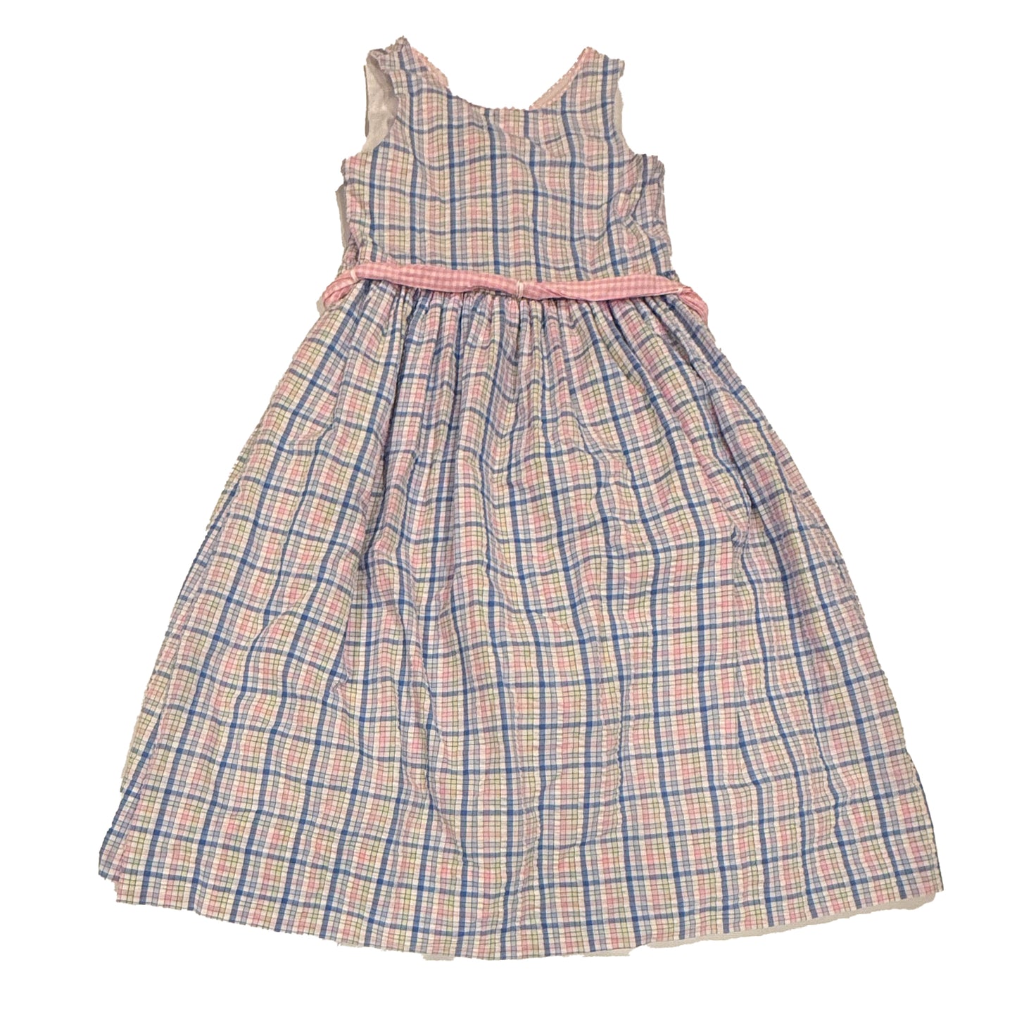 Bailey Boys Girls Pink | Blue Check Dress Size: 5T Pink | Blue Check