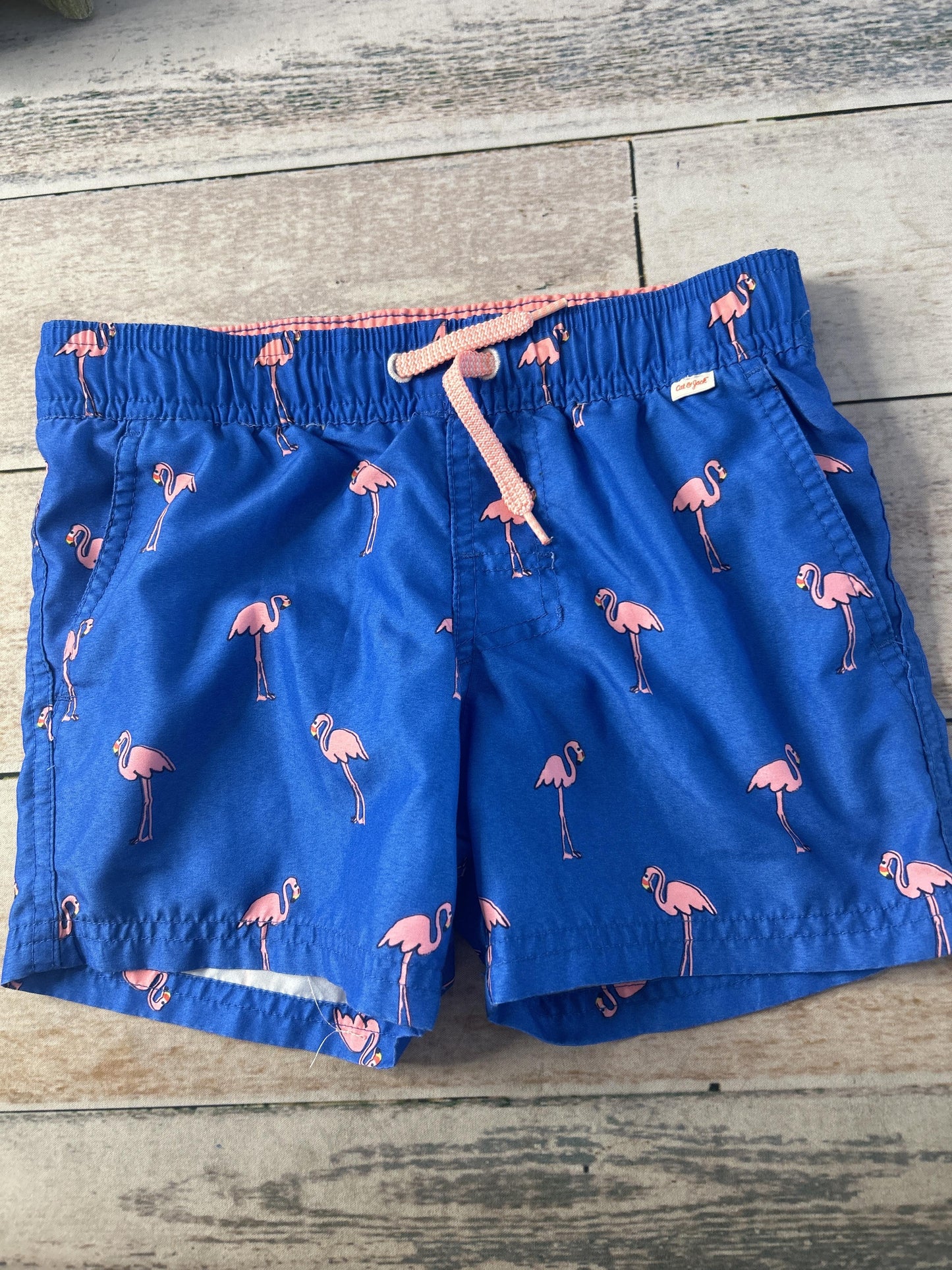 Cat & Jack Boys pink | Blue | Flamingos Trunks Size: 4-5 Years pink | Blue | Flamingos