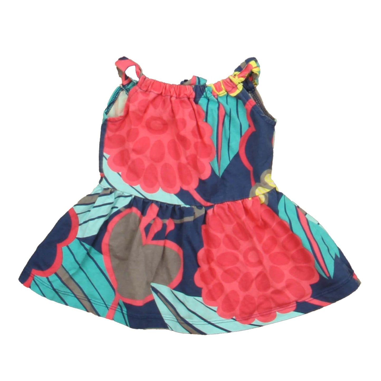 Tea Girls Pink | Blue Floral Dress Size: 6-12 Months Pink | Blue Floral