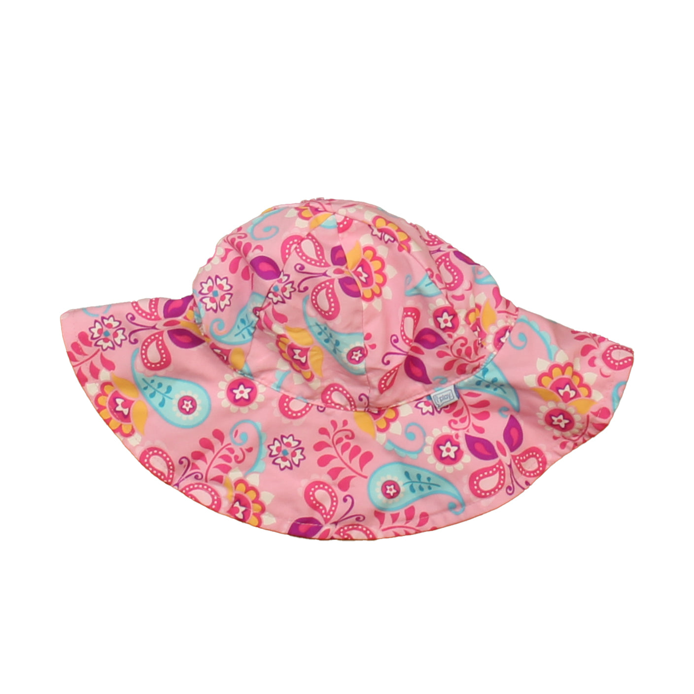 iPlay Girls Pink | Blue Paisley Hat Size: 6-18 Months Pink | Blue Paisley