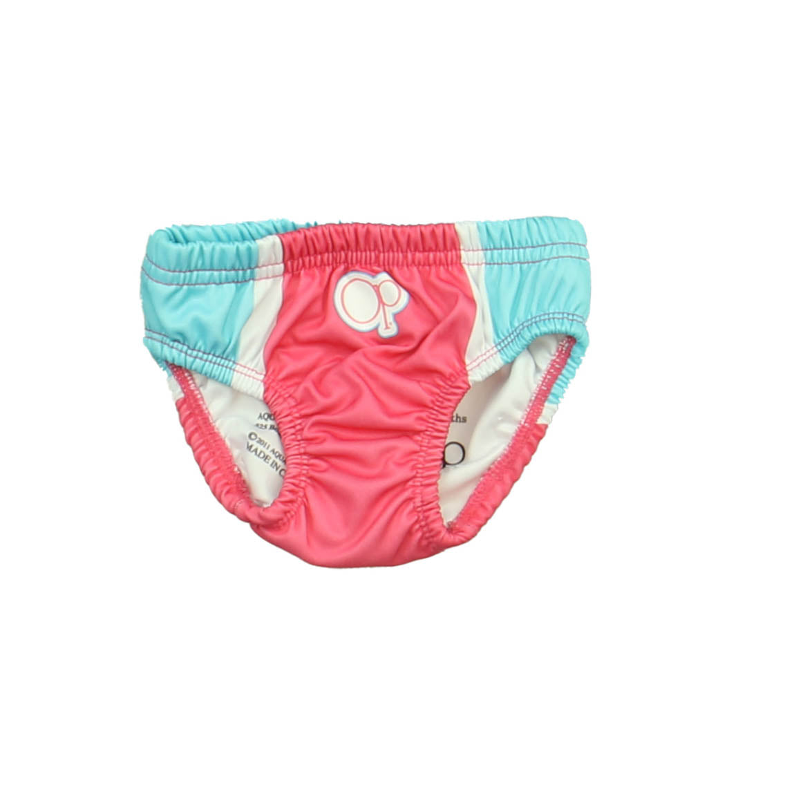 OP Girls Pink | Blue | White 1-piece Swimsuit Size: 6 Months Pink | Blue | White