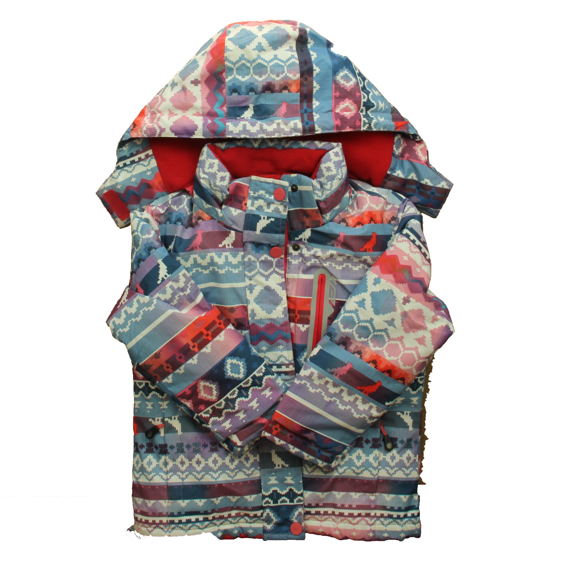 Fashion Girls Pink | Blue Winter Coat Size: 6 Years Pink | Blue