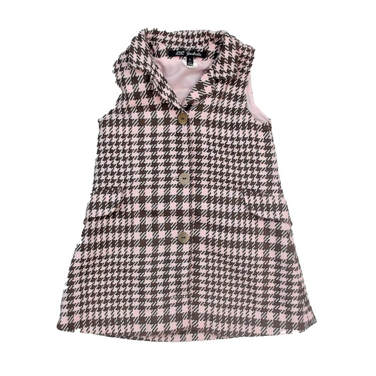 Lili Gaufrette Girls Pink | Brown Jumper Size: 4T Pink | Brown