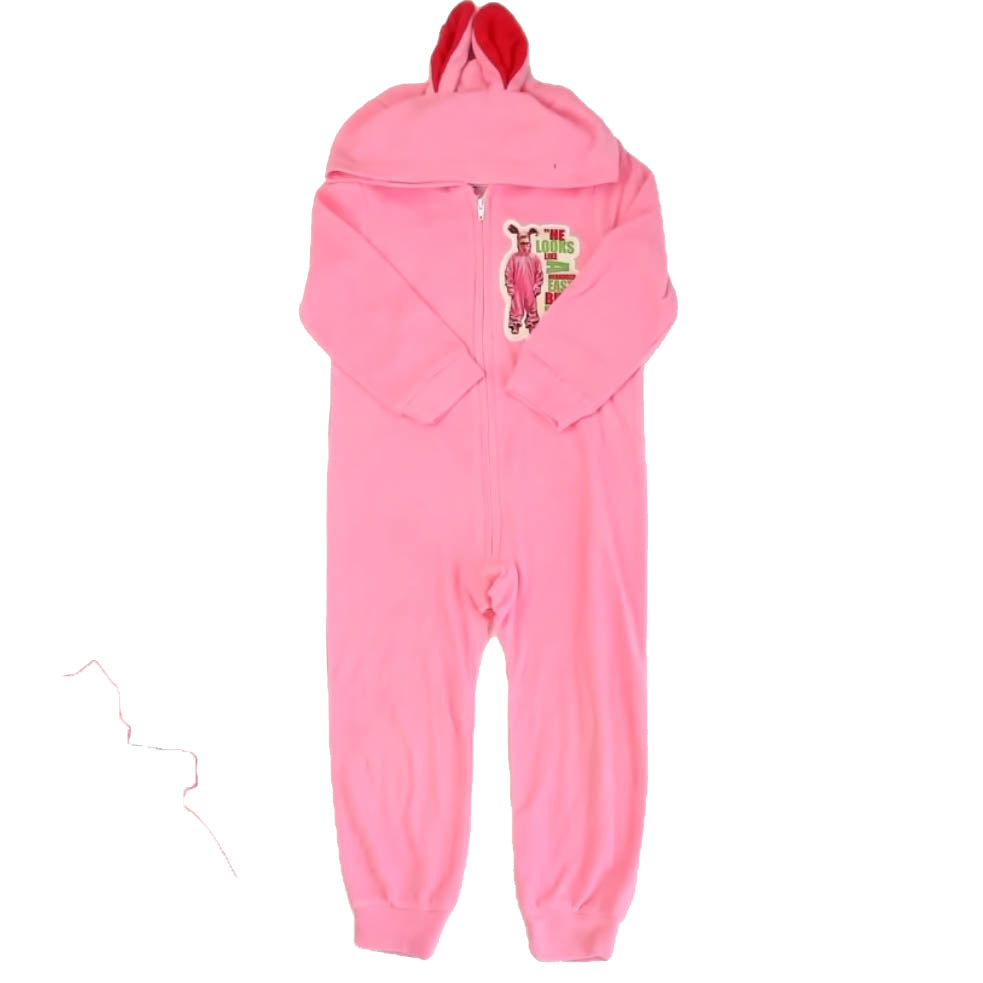 A Christmas Story Unisex Pink Bunny 1-piece Non-footed Pajamas Size: 4T Pink Bunny