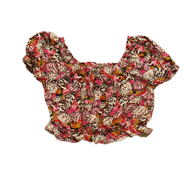 Vince Camuto Girls Pink Butterflies Blouse Size: 3T