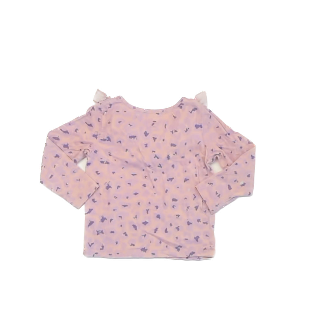 EGG New York Girls Pink | Cheetah Long Sleeve Shirt Size: 3T Pink | Cheetah