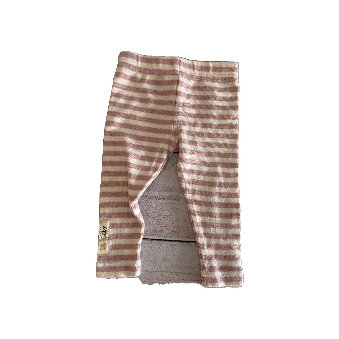 Loved Baby Girls pink | cream | Stripe Pants Size: 3-6 months pink | cream | Stripe