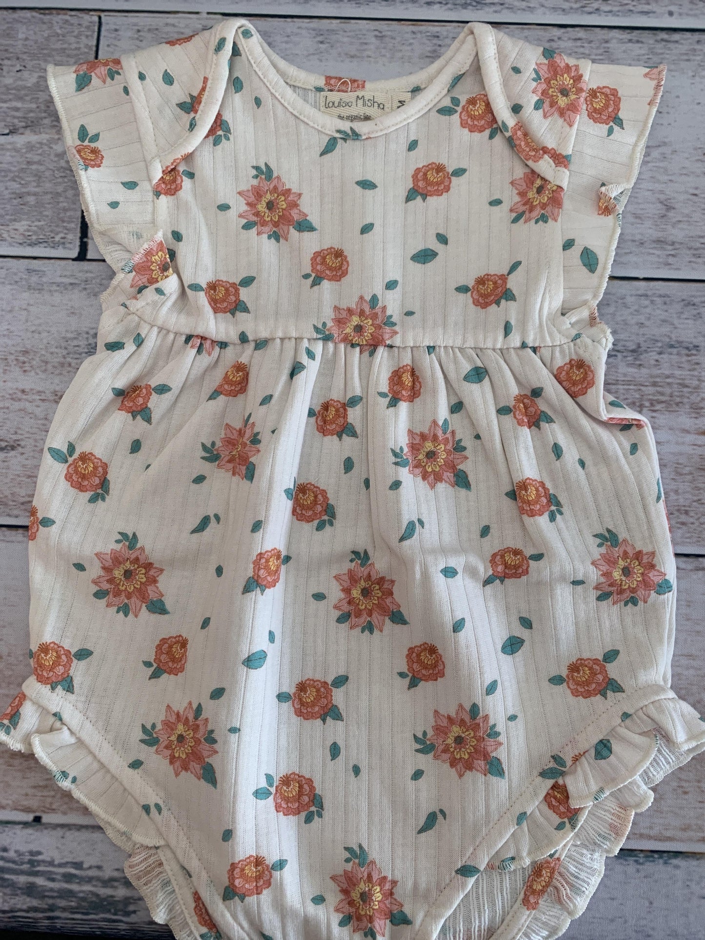 Louise Misha Girls Pink floral | cream Romper Size: 18 months Pink floral | cream