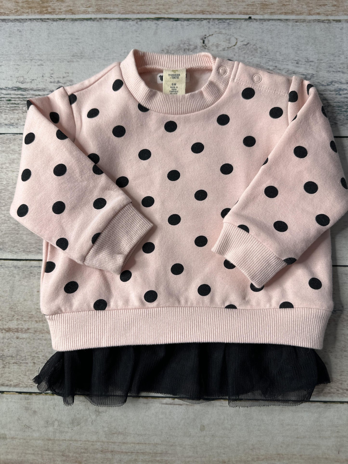 Tucker + Tate Girls Pink floral | pink | Black Sweater Size: 3-6 months Pink floral | pink | Black