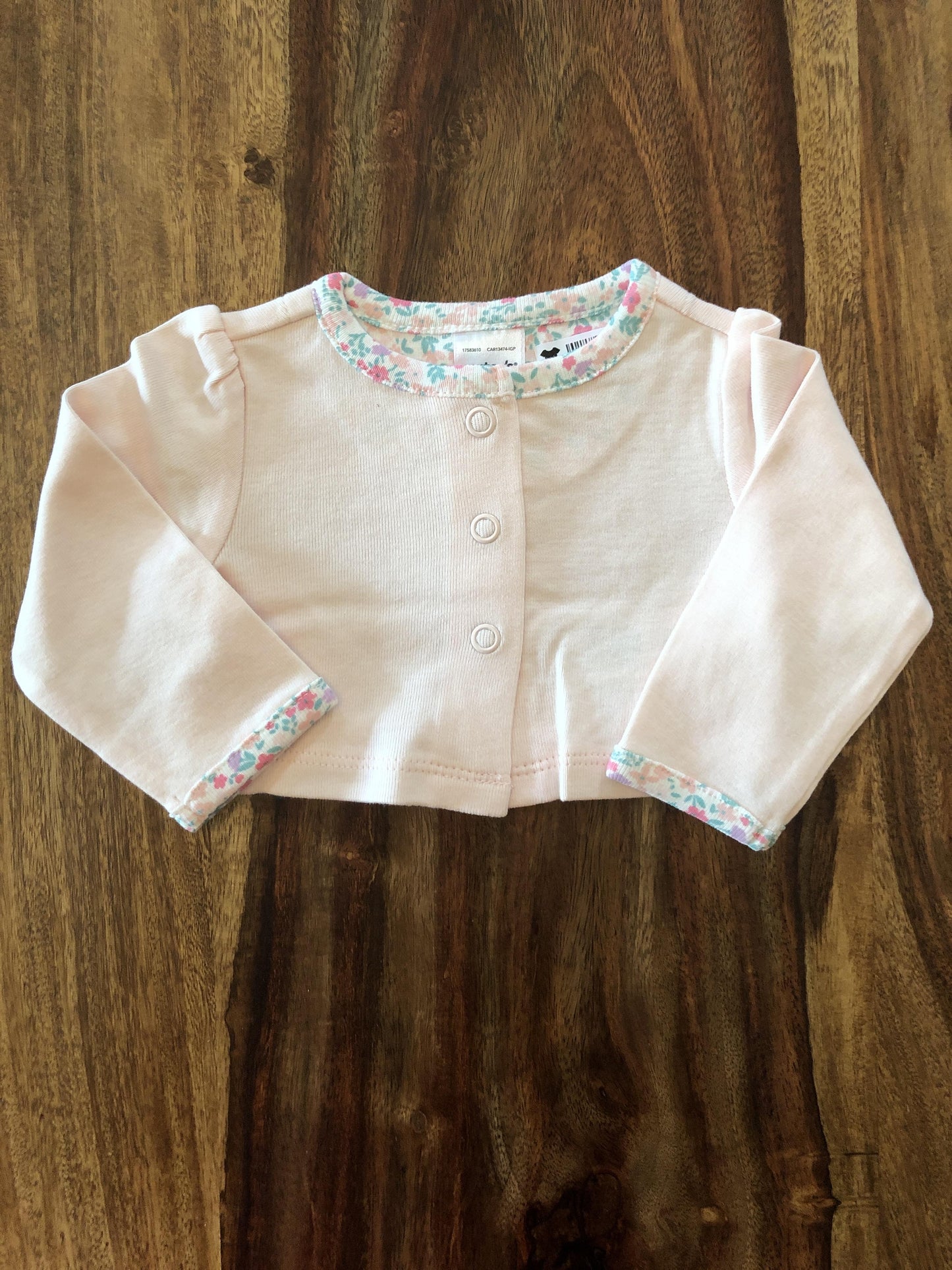 Carters Girls Pink floral | pink Sweater Size: Newborn Pink floral | pink