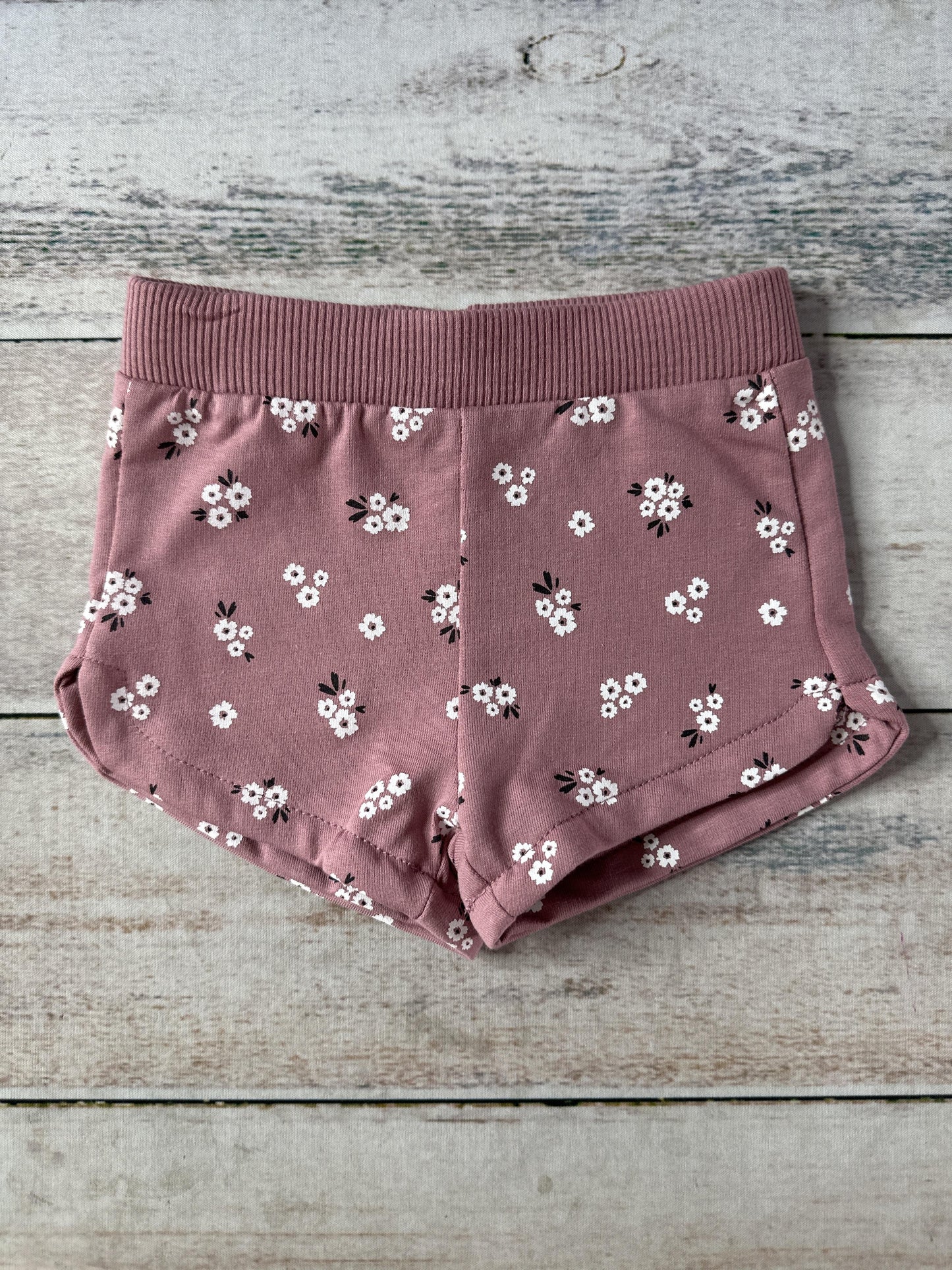 Petite Lem Girls Pink floral | pink Shorts Size: 12 months Pink floral | pink