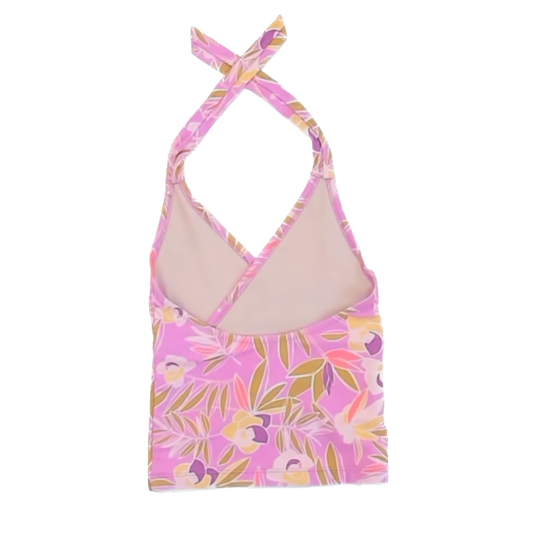 Tea Collection Girls Pink | Floral Top Swimwear Size: 6T Pink | Floral Top