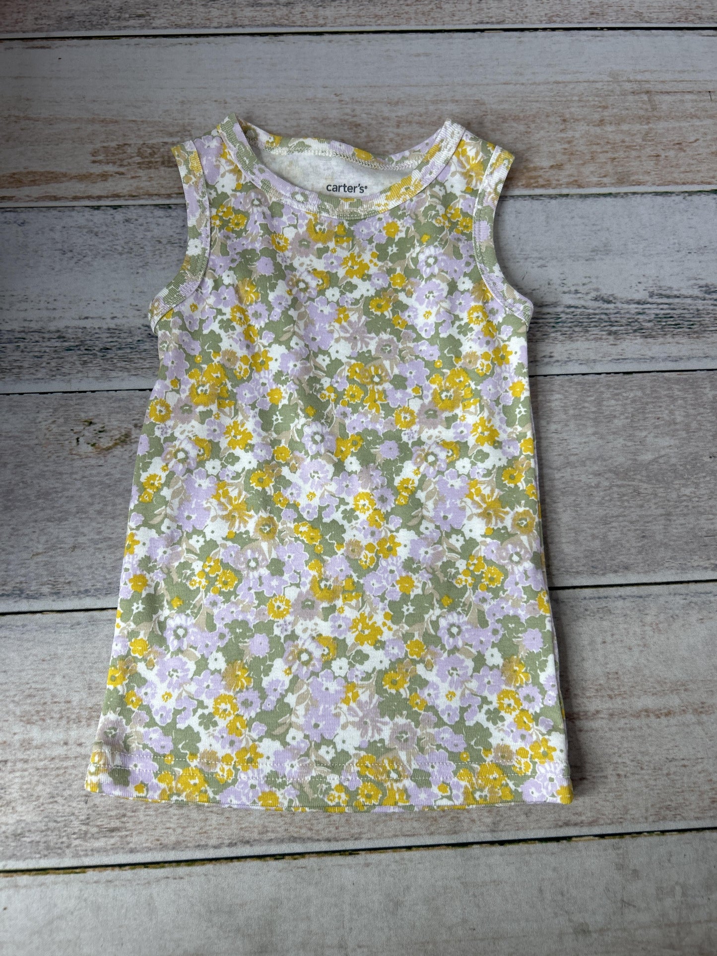 Girls Pink floral Tank Top Size: 2T Pink floral