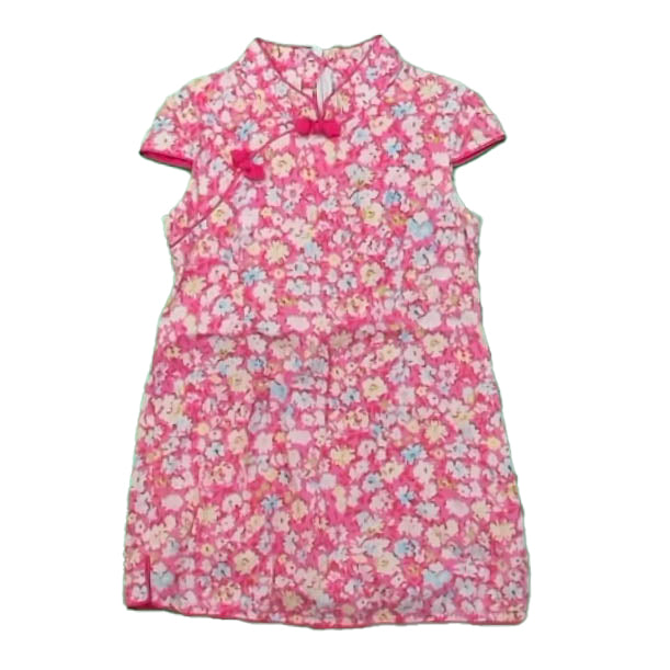 Unknown Brand Girls Pink Floral Dress Size: 3T Pink Floral