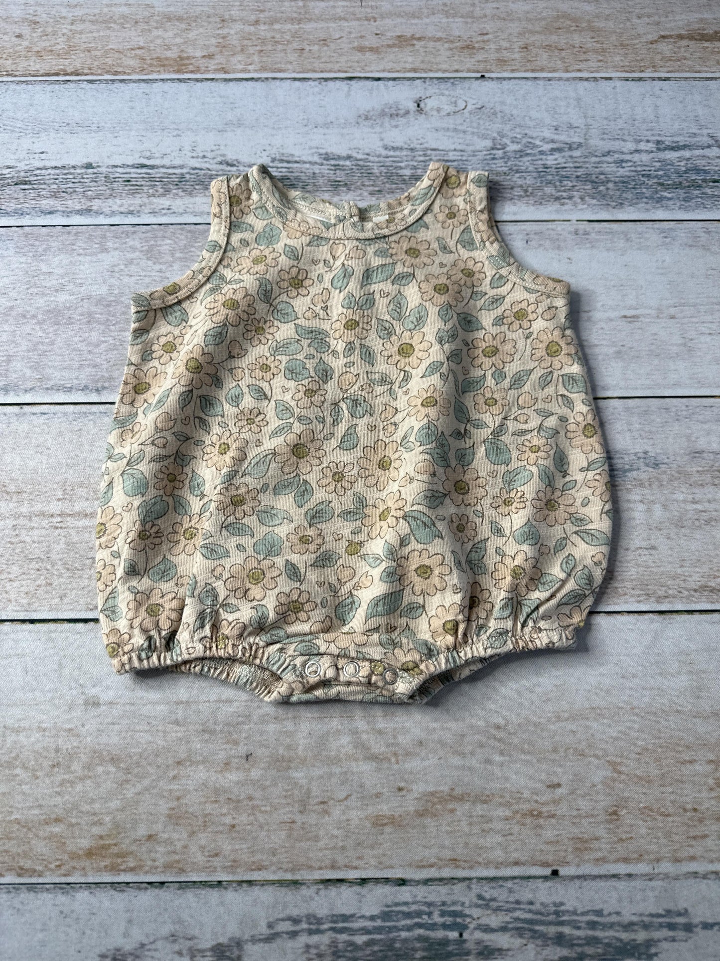 Rylee + Cru Girls pink | Floral Romper Size: 0-3 months pink | Floral