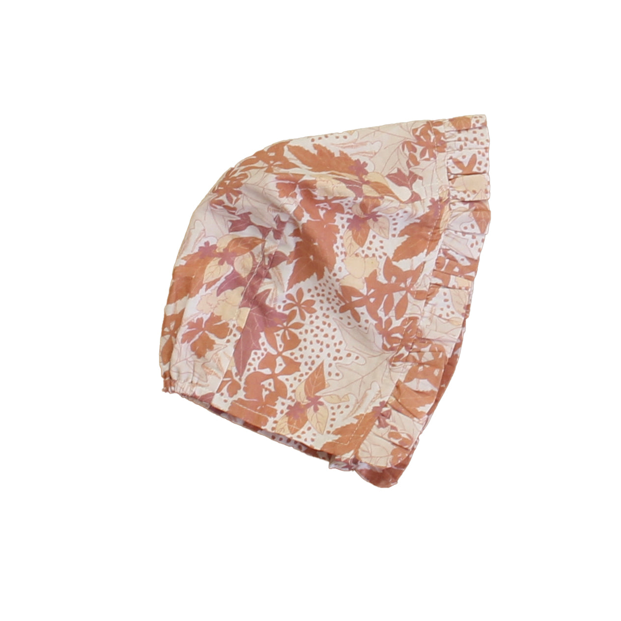 Kate Quinn Organics Girls Pink Floral Hat Size: 12-18 Months Pink Floral