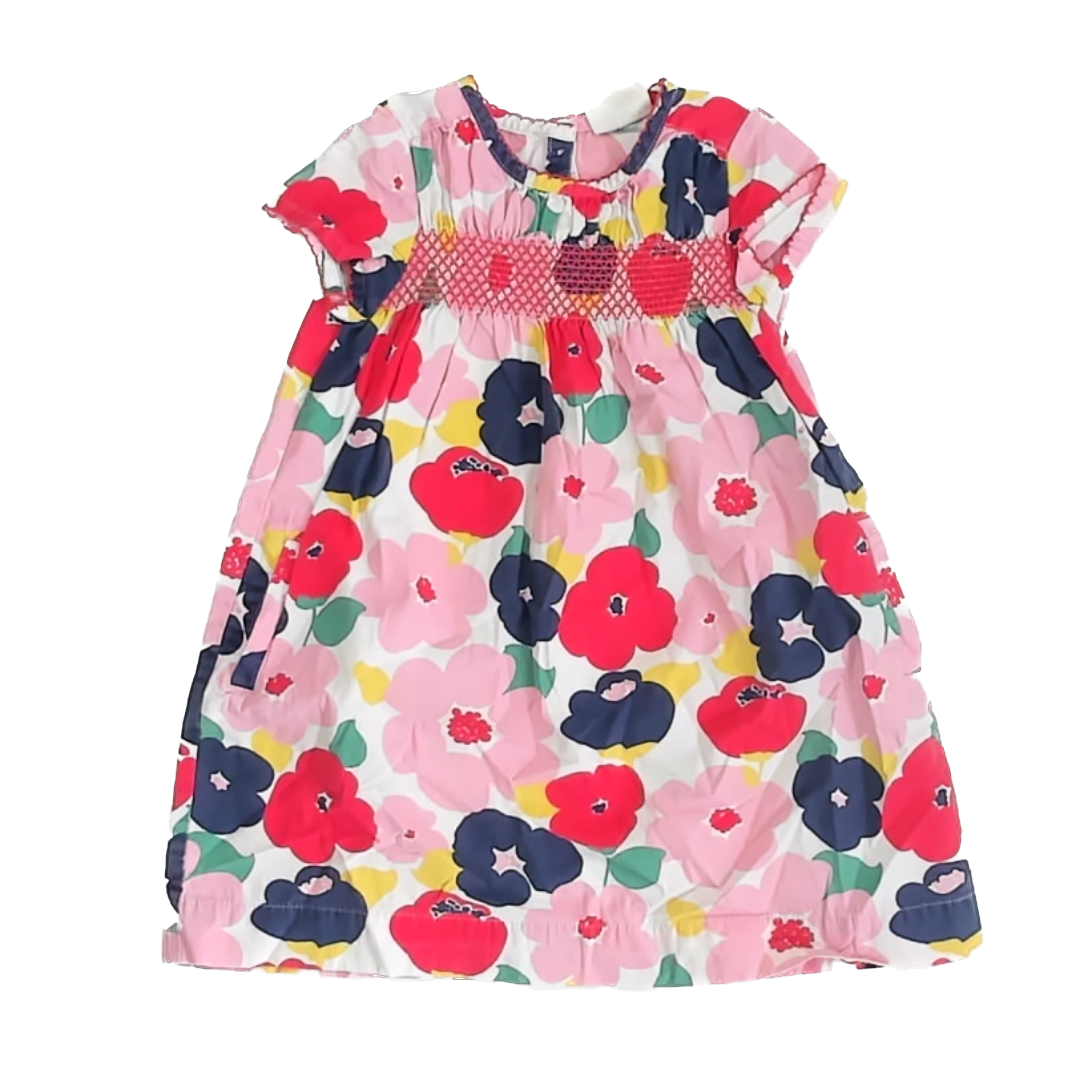 Boden Girls Pink Floral Dress Size: 4-5T Pink Floral