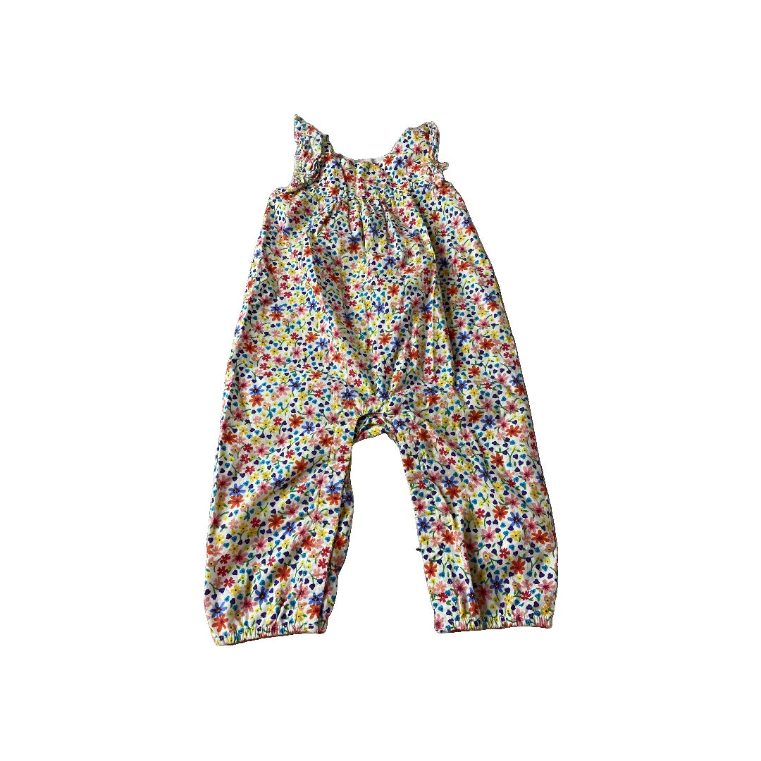 Gap Girls Pink floral Romper Size: 6-12 months Pink floral