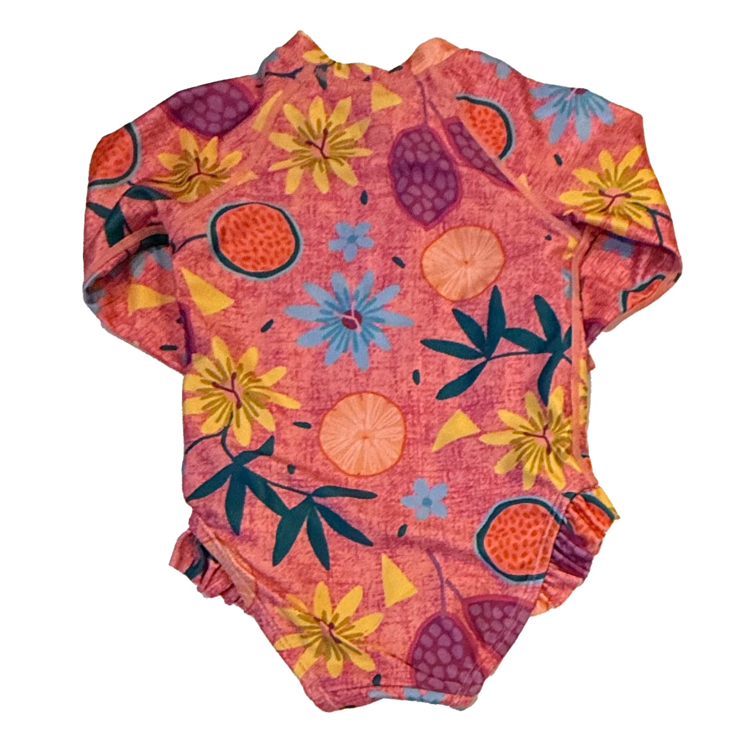 Tea Collection Girls Pink Floral 1-piece Swimsuit Size: 18-24 Months Pink Floral