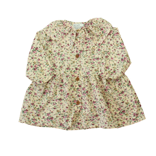 What Mother Made Girls Pink Floral Dress Size: 12-18 Months Pink Floral