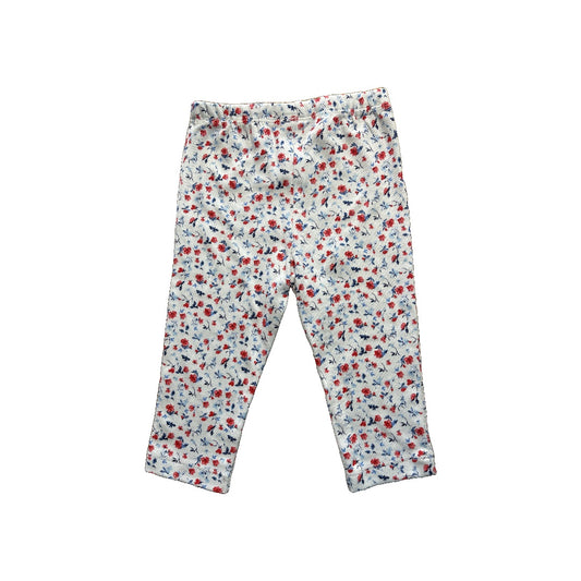 Little Me Girls Pink floral Pants Size: 6-9 months Pink floral