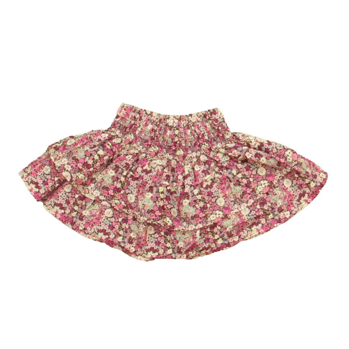 Jamie Kay Girls Pink Floral Skirt Size: 6-12 Months Pink Floral