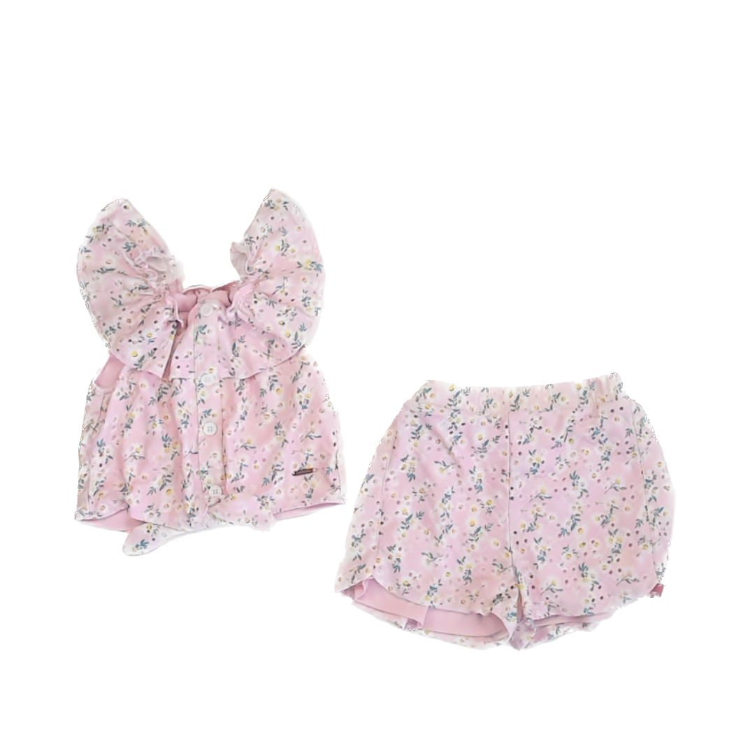 Tahari Girls Pink | Floral Apparel Sets Size: 6 Years Pink | Floral