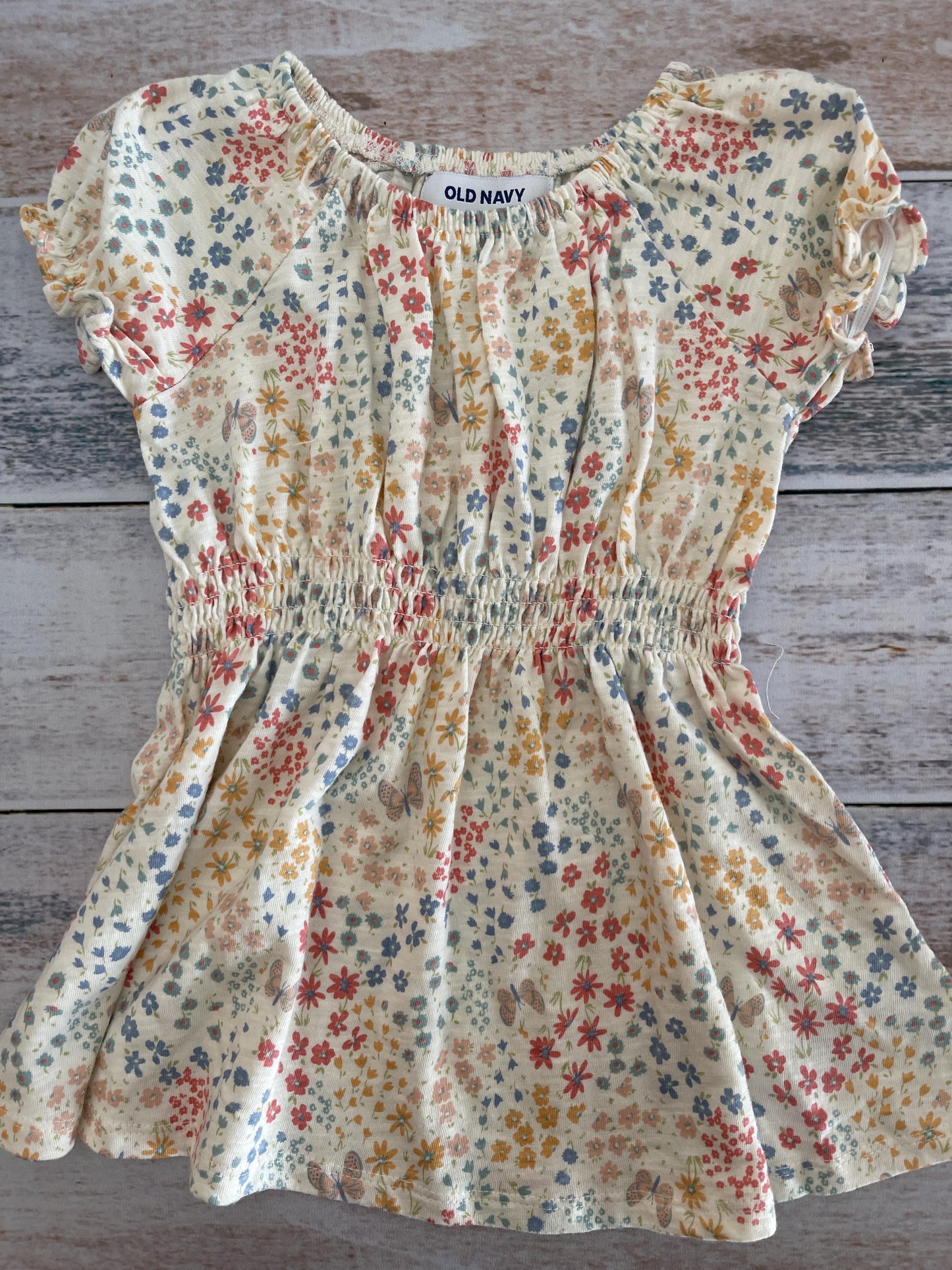 Old Navy Girls Pink floral Dress Size: 12-18 months Pink floral