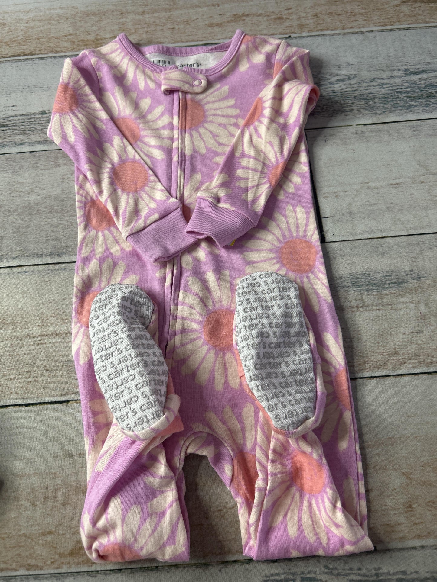 Carters Girls Pink floral Pajamas Size: 12M Pink floral