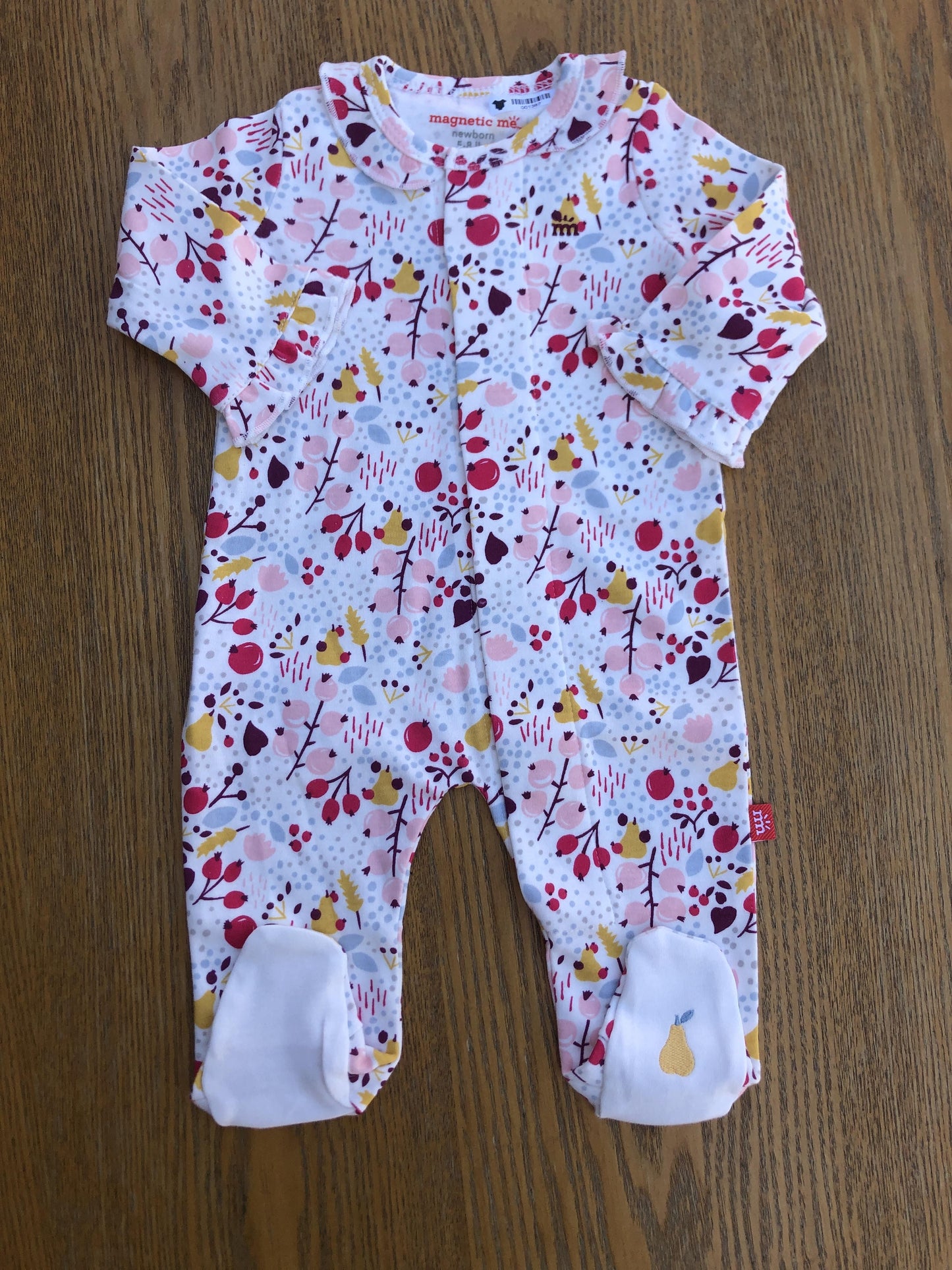 Magnetic Me Girls Pink floral Pajamas Size: Newborn Pink floral