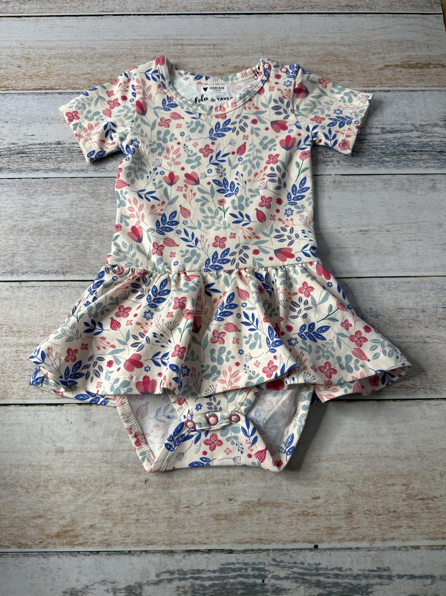 Lola & Taylor Girls Pink floral Dress Size: 18-24 months Pink floral