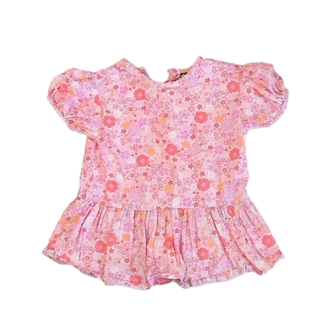 Tea Collection Girls Pink Floral Dress Size: 3T Pink Floral