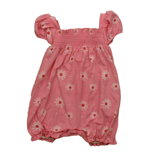 7 for all Mankind Girls Pink Floral Romper Size: 18 Months Pink Floral