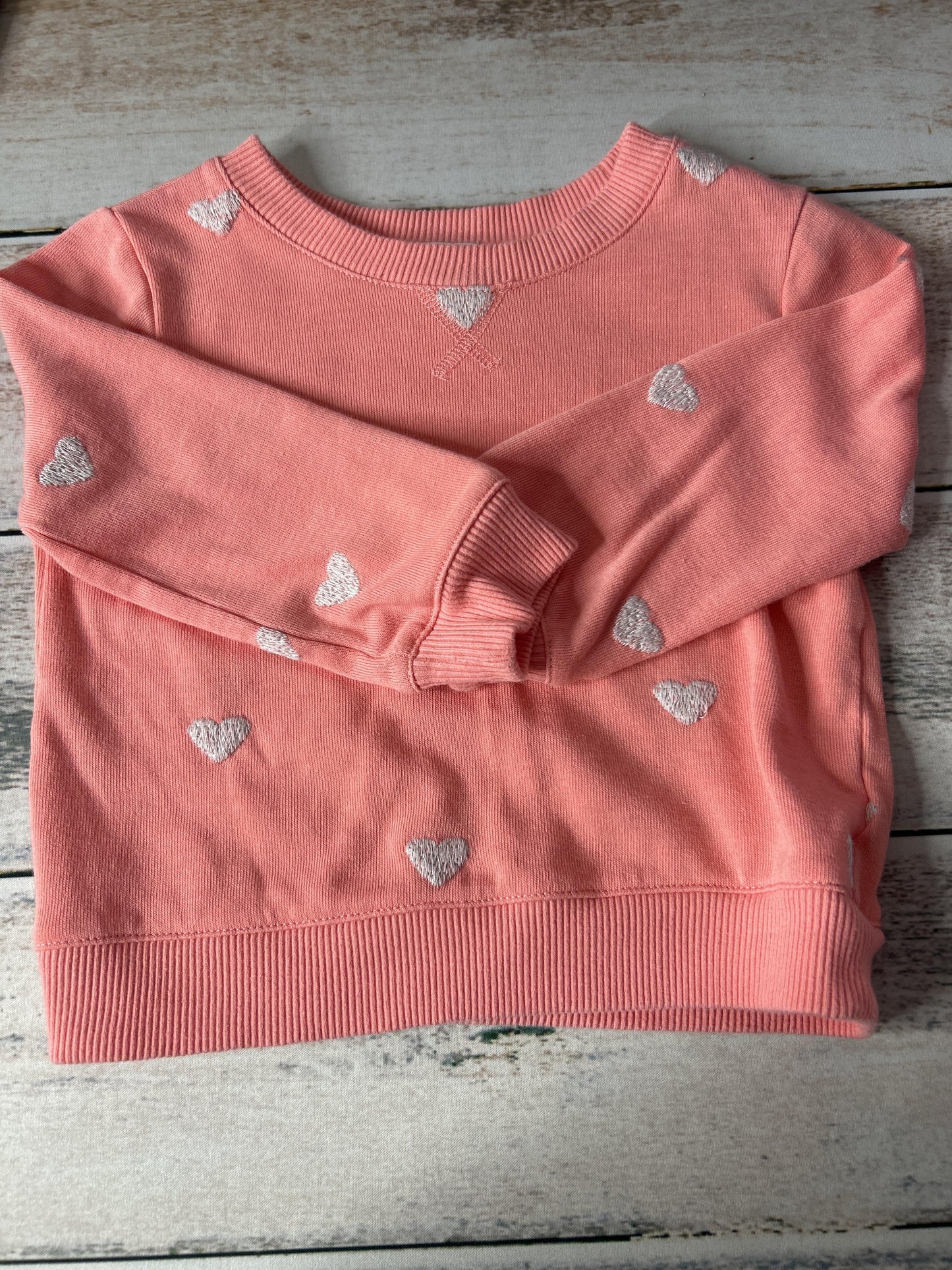 Girls Pink floral Sweater Size: 18-24 months Pink floral