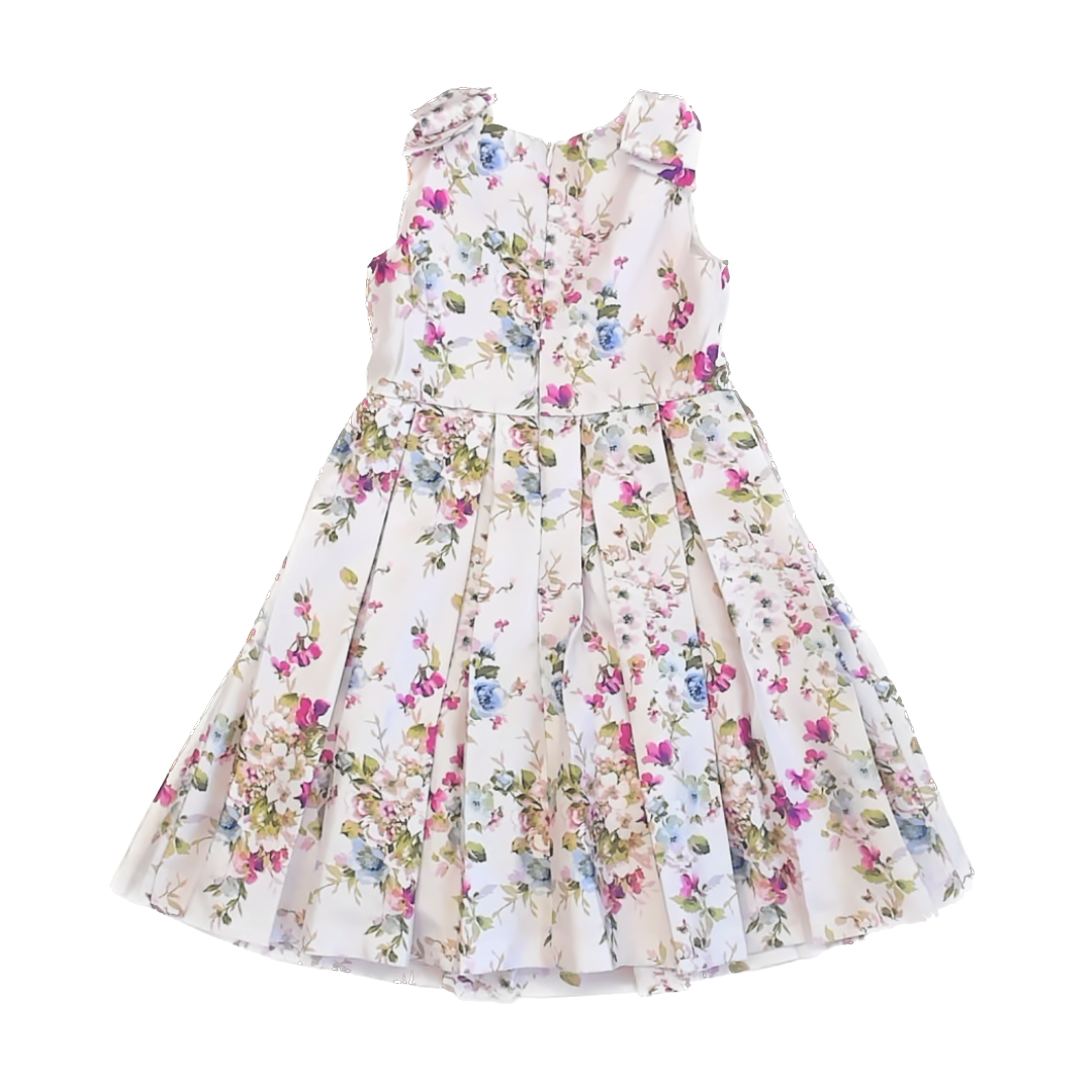 Bonnie Jean Girls Pink Floral Special Occasion Dress Size: 6 Years Pink Floral