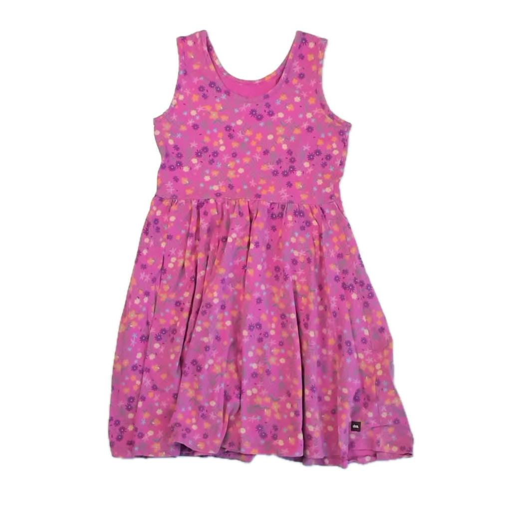 Tea Colllection Girls Pink Floral Dress Size: 8 Years Pink Floral
