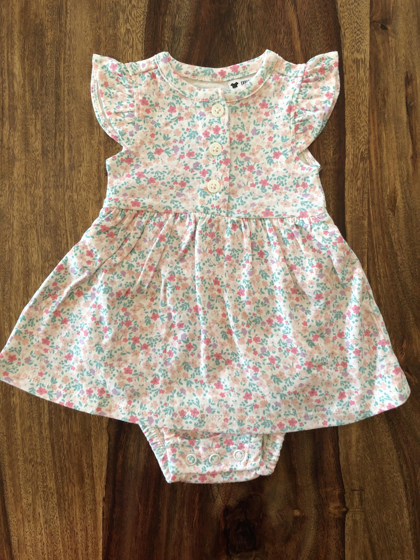 Carters Girls Pink floral Dress Size: Newborn Pink floral