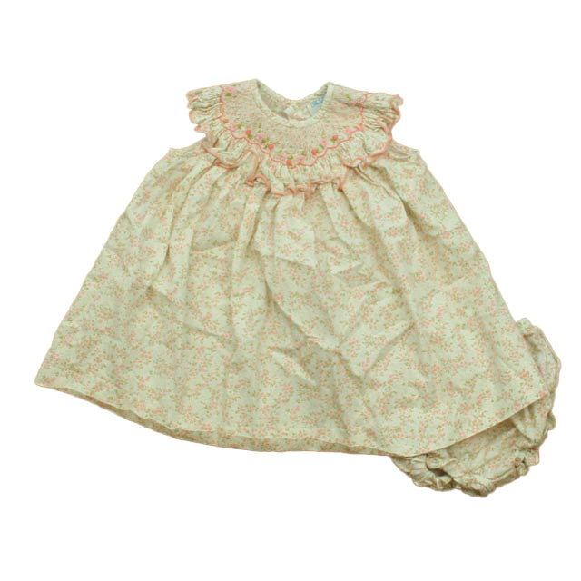 Lvli & Me Girls Pink Floral Dress Size: 9 Months