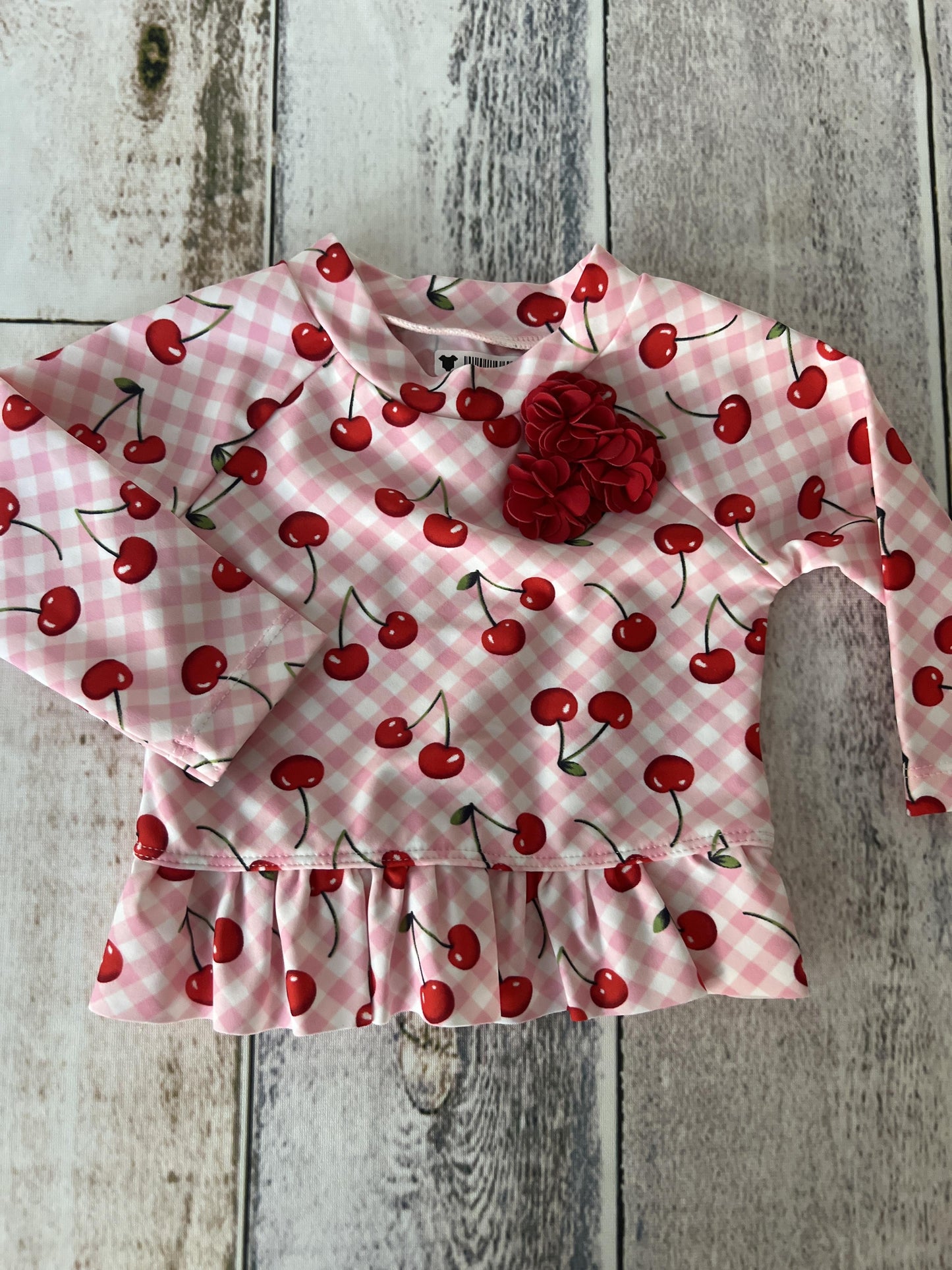 Little Me Girls pink | Fruit Swimwear Size: 0-3 months pink | Fruit